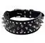 

Spiked Studded PU Leather Dog Collar For Pitbull BoxerBully XS S M L
