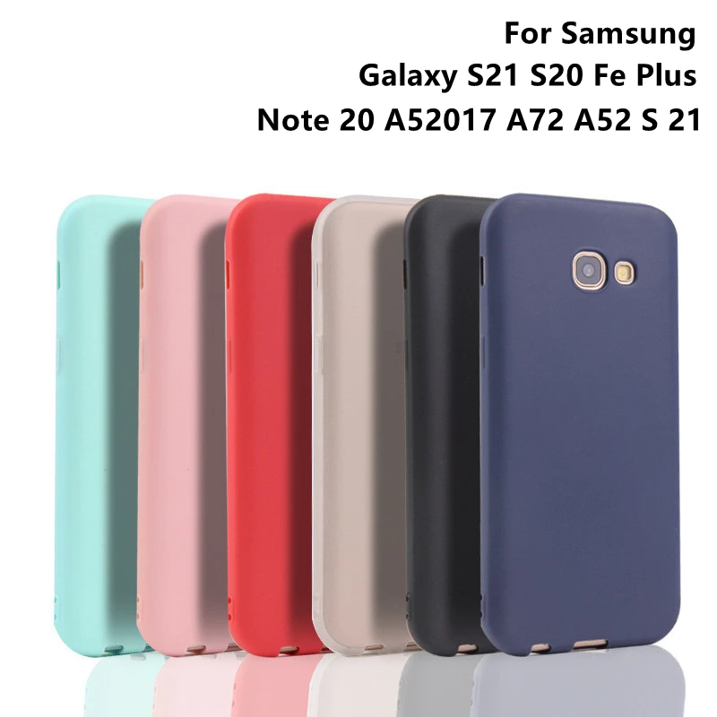 

Camera Lens Protector Liquid Silicone Phone Case for Samsung Galaxy S21 S20 Fe Plus Note 20 A52017 A72 A52 S 21 Soft Back Cover