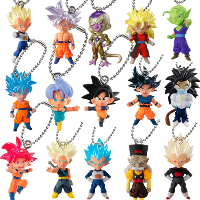 

Bandai Gashapon Dragon Ball Goku Beijita Broly Gogeta Anime Toy Model Pendant