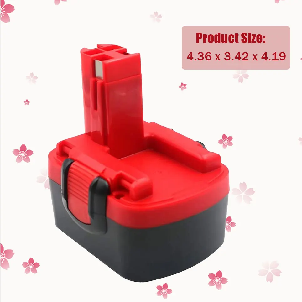 

2022 14.4V 12800mAH NiMH battery Replacement Compatible with Bos: BAT048 BAT100 BAT119 BH984 BPT1041 3454SB 34614