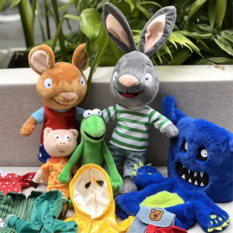 Фото Pip and Posy плюшевые игрушки, Мультяшные плюшевые кролики, мышь, детские игрушки, развивающие мягкие игрушки №2