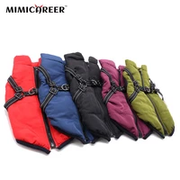 dog clothes winter thickened warm cotton coat can be used with traction ropes chest back two legged vest pet clothing supplie