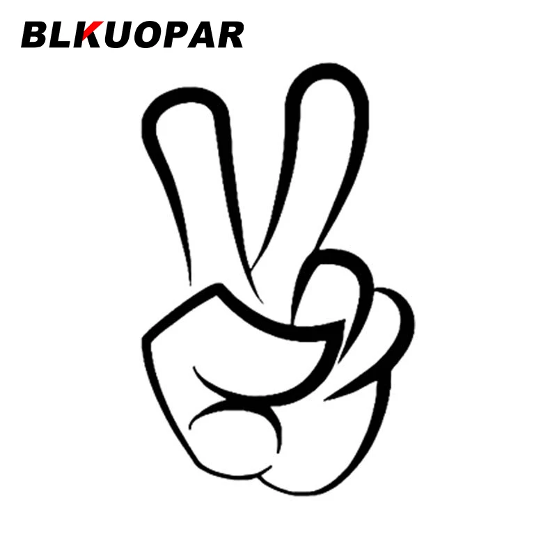 

Знак победы BLKUOPAR, автомобильные наклейки, водонепроницаемые наклейки, наклейки на ствол, окклюзия, защита от царапин, Солнцезащитный винило...