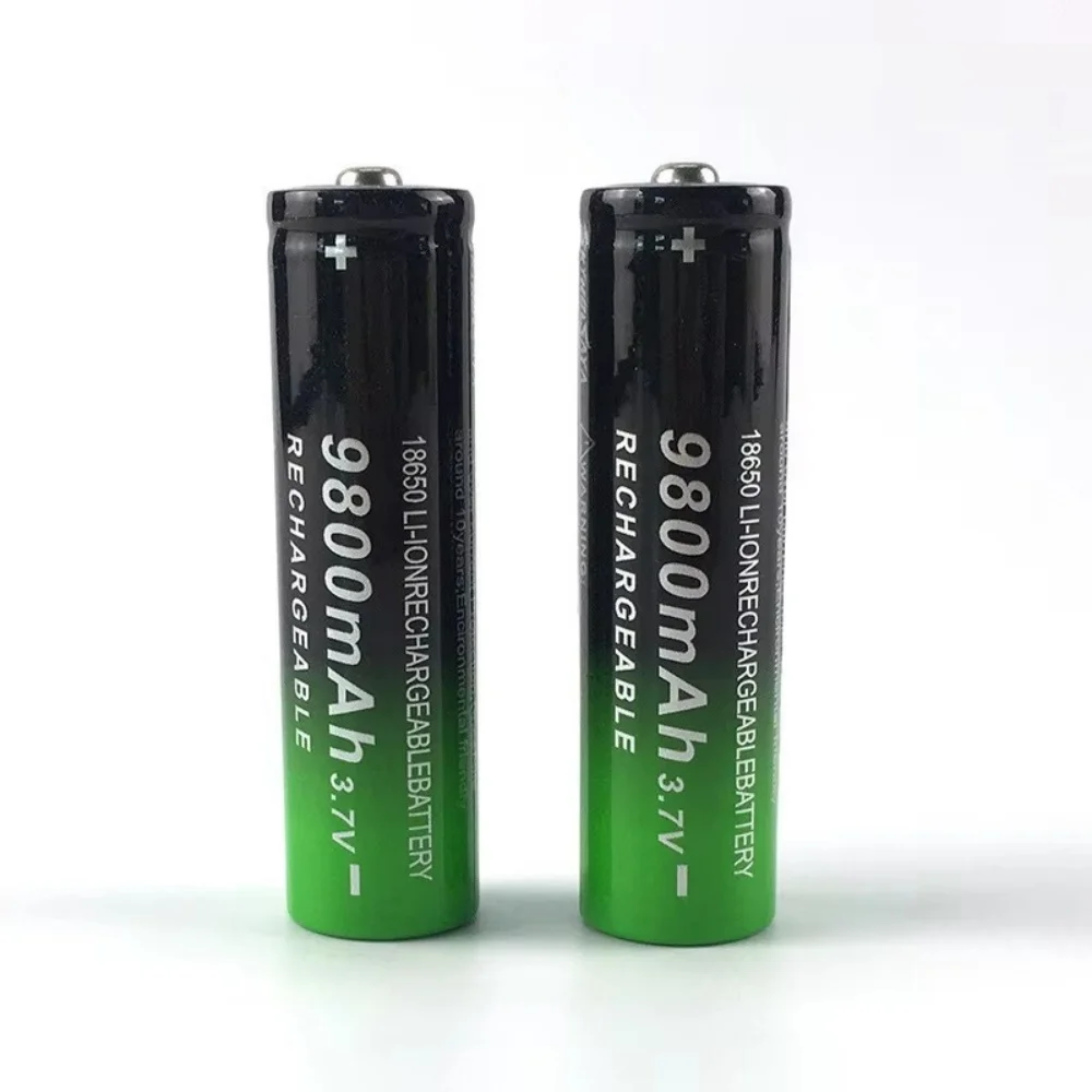 Аккумулятор Li-Ion 18650 9800 мАч 3.7В высокого качества для быстрой зарядки, для фонарей, повербанков и вентиляторов, большой емкости (art.: 3920dcb9ede02) - 3920dcb9ede02