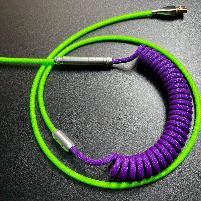 hand made customized keyboard cable keycap aviation plug data cable type c mini mirco to usb connector for gaming keyboard free global shipping