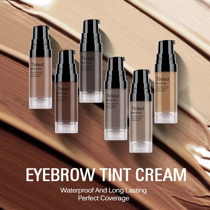 

Крем-гель для бровей 6 мл Быстросохнущий водостойкий стойкий крем-гель для бровей добавляет больше текстуры и объема бровей для девочек