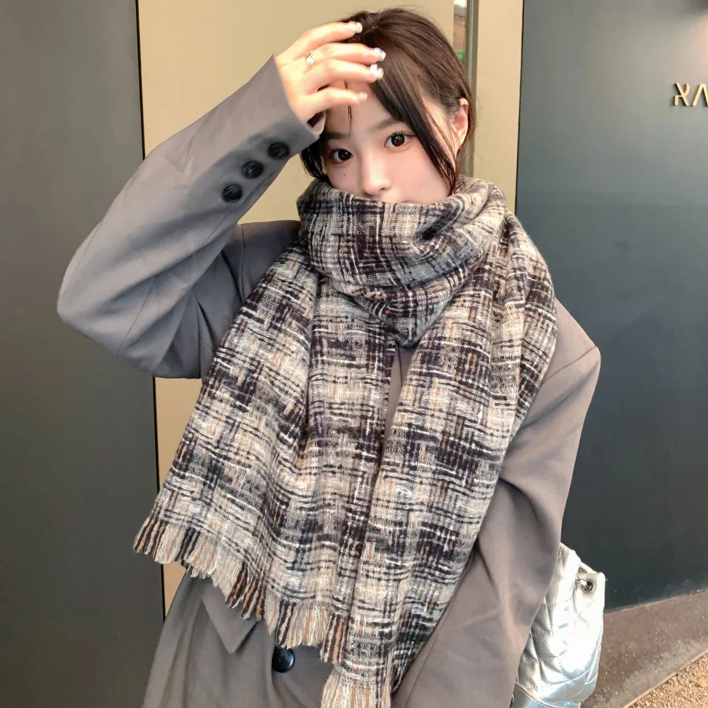 

Scarves Women Fall Lovey Winter Warm College Leisure Chic Stylish Korean Ladies Windproof All-match Basic