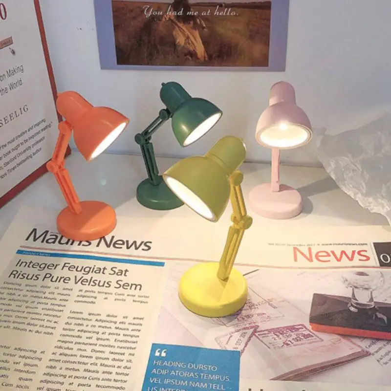 

Настольная светодиодная мини-лампа, складной ночник для чтения и чтения, лампа для чтения с защитой глаз, настосветильник для ночного обуче...