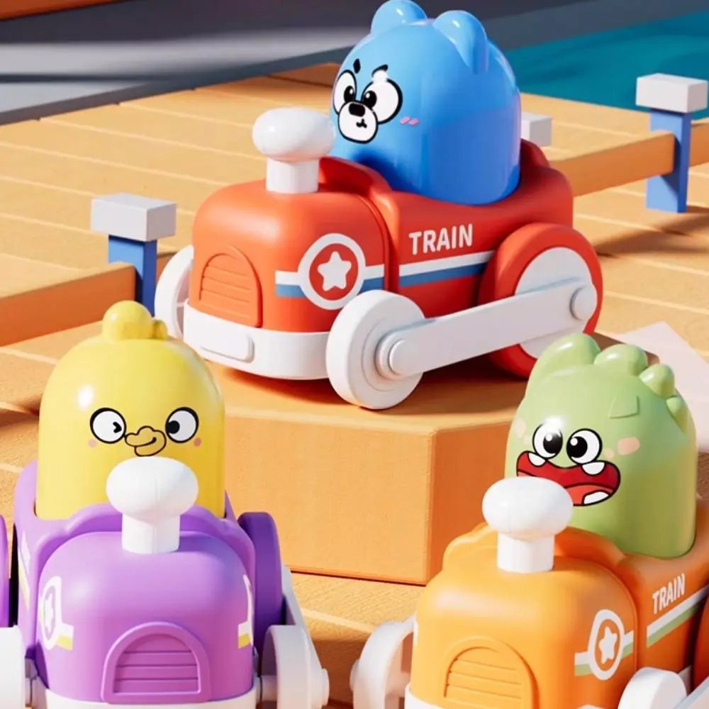 Креативная игрушка с изображением поезда мультяшная для столкновений