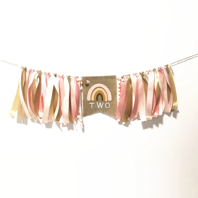 

Детский стульчик для кормления баннер Boho Rainbow Girl Wild One