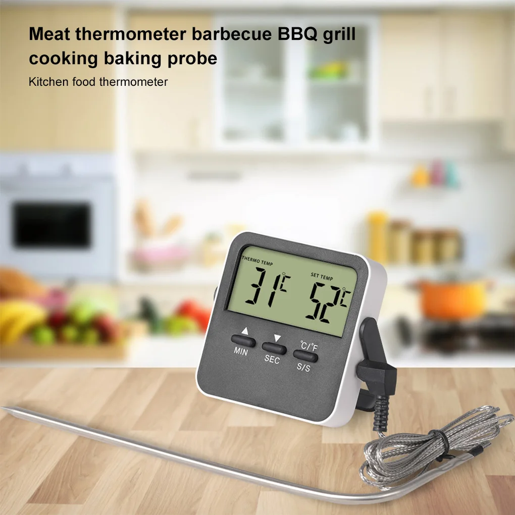 

Kitchen BBQ Probe Digital Meat Thermometer Cooking Food Water Milk Oil Liquid Oven Digital Temperaure Sensor Meter Thermocouple