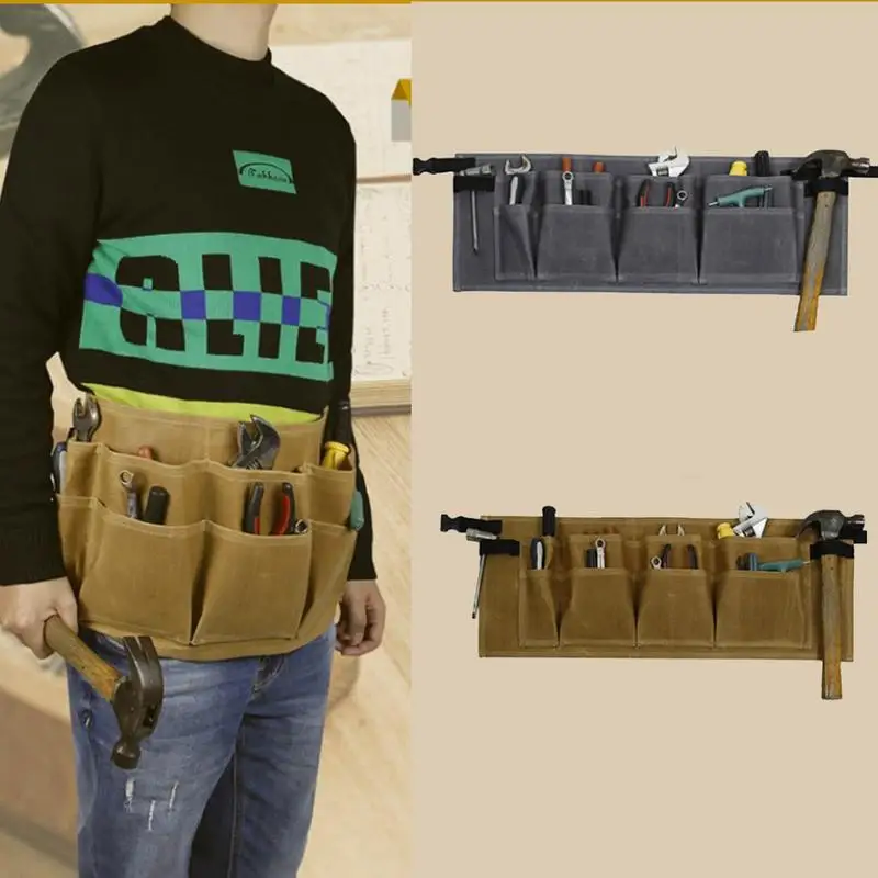 

Tool Belt Garden Tool Waist Apron Multi-Pockets Adjustable Work Tool Pouch Supplies With Quick Release Buckle For Men Women