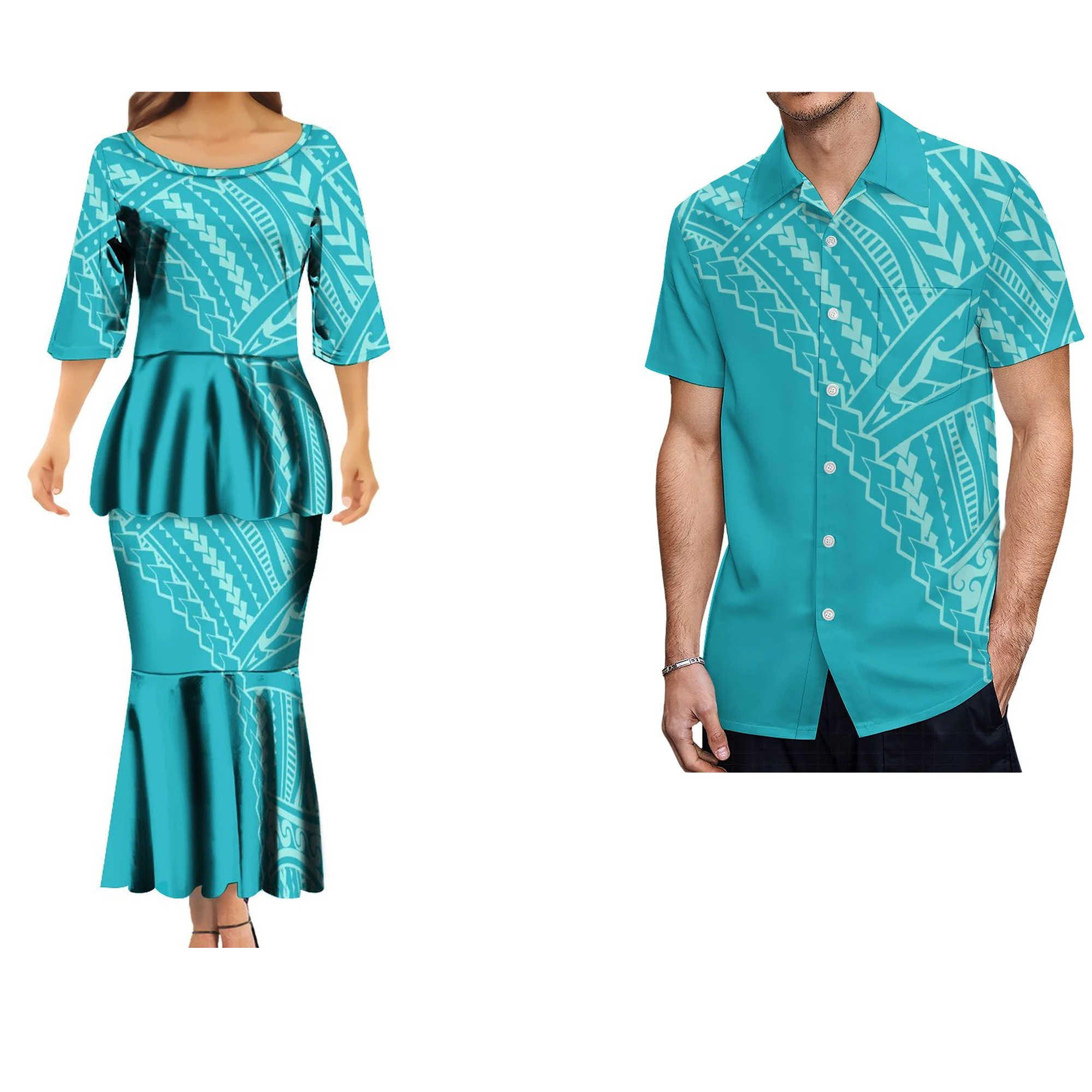 

Женское платье в этническом ретро-стиле, элегантная длинная юбка в полинезийском этническом стиле, удобное дышащее летнее платье с индивид...