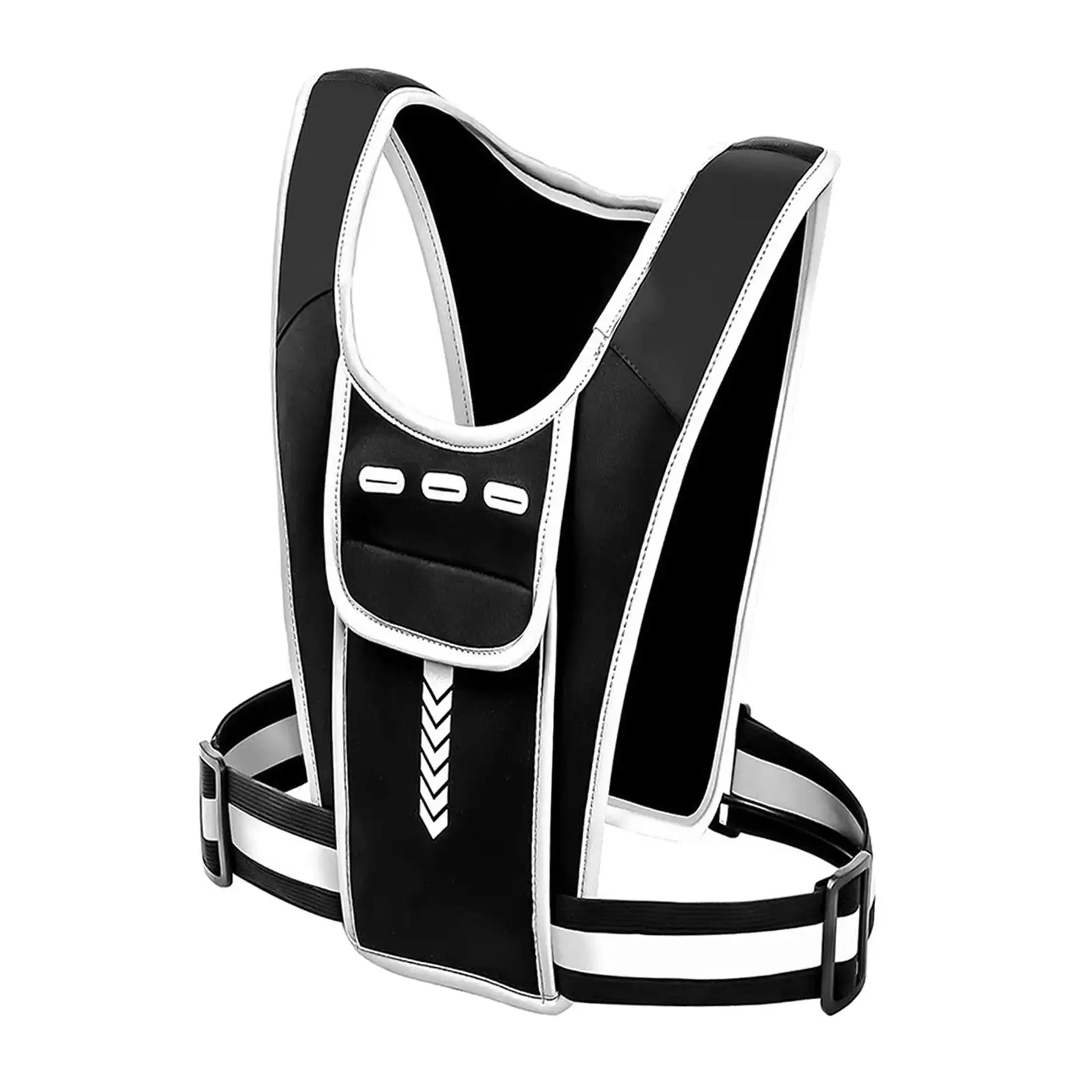 

Reflective Safety Vest Adjustable with Pockets Sports Wear for Outdoor Activities Dog Walking Night Running Cycling Guard