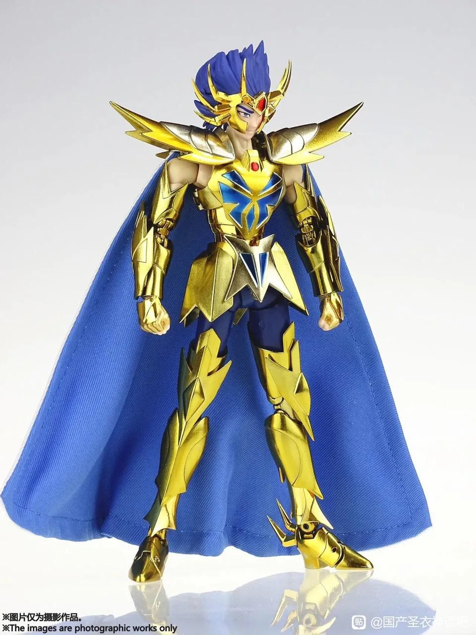 MST Model Saint Seiya Myth Cloth EXM/EX Cancer DeathMask/Death Mask 24K Gold Knights of the Zodiac Action Figure