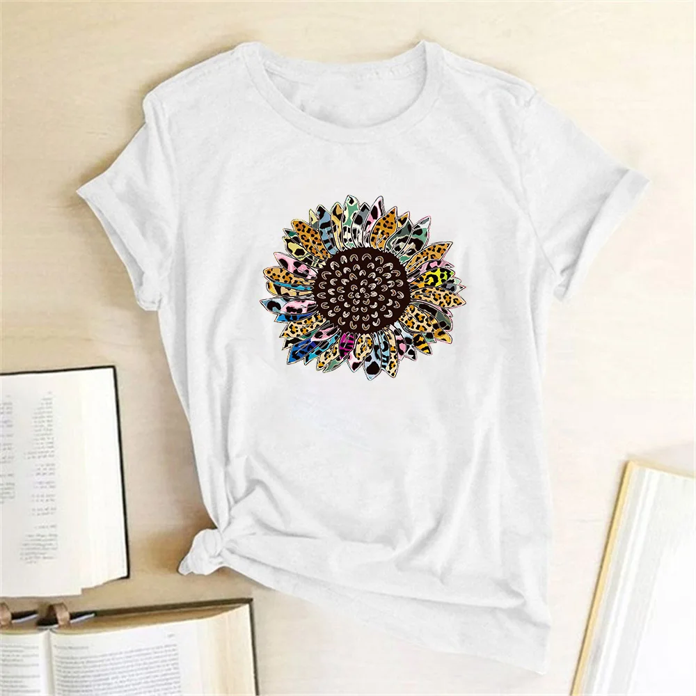 

Seeyoushy Sunflower Printing T Shirt Women Short Sleeve Summer T Shirt Vintage Flowers Graphic Blusas Mujer De Moda 2023 Verano