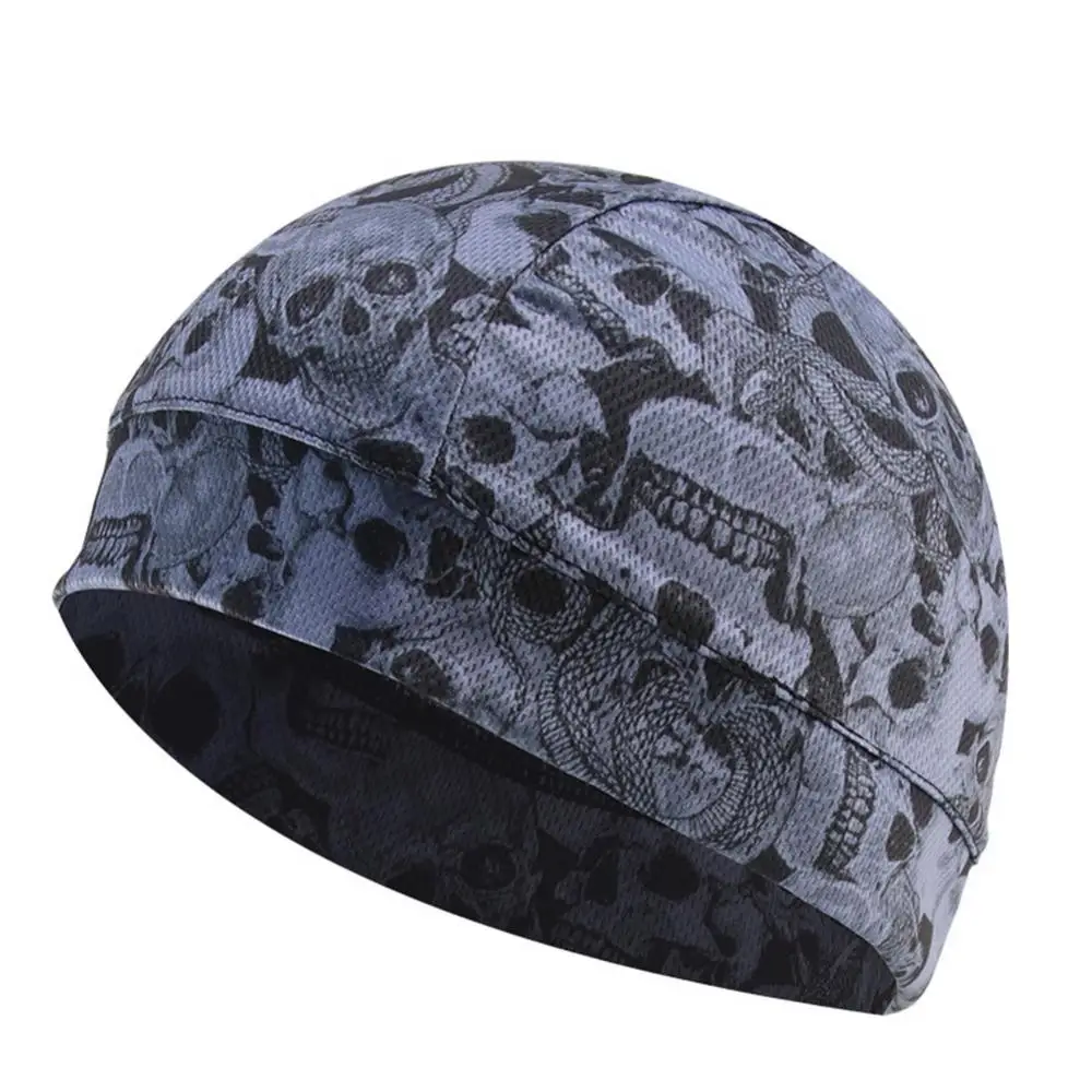 

Unisex Outdoor Sports Cycling Windproof Mesh Helmet Inner Skull Cap Beanie Hat Outdoor Running Climbing Windproof Camouflage Hat