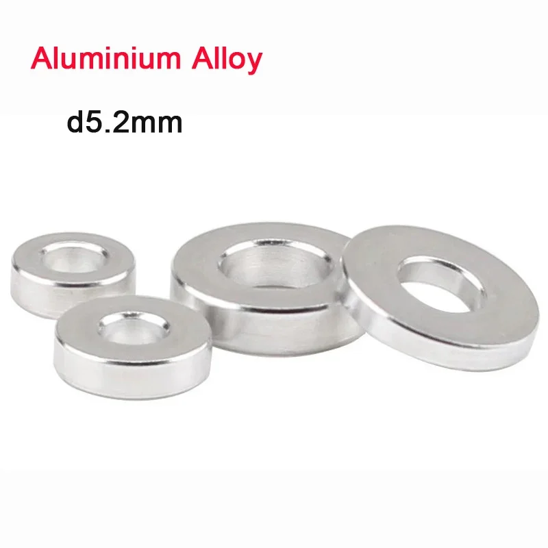 10 шт./партия прокладка из алюминиевого сплава без резьбы M5 * 1 5/2/2/3/4/5/6-30 мм