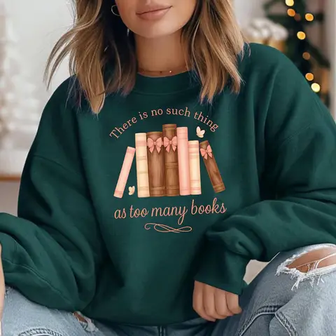 THERE IS NO SUCH THING AS TOO MANY BOOKS Толстовка