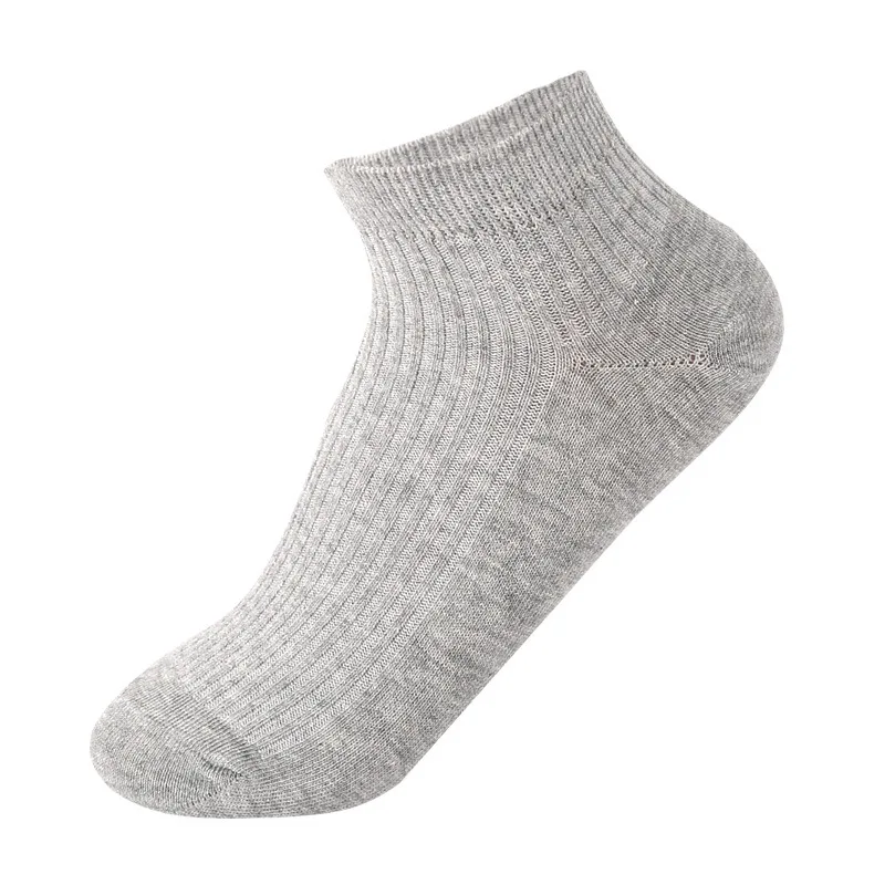 Socks women's spring and summer new women's double-needle striped boat socks Japanese solid color retro sweat-absorbing shorts