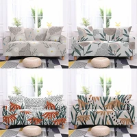 fresh plant pattern elastic sofa cover all inclusive dustproof home decor sofa covers for living room sectional sofa slipcover