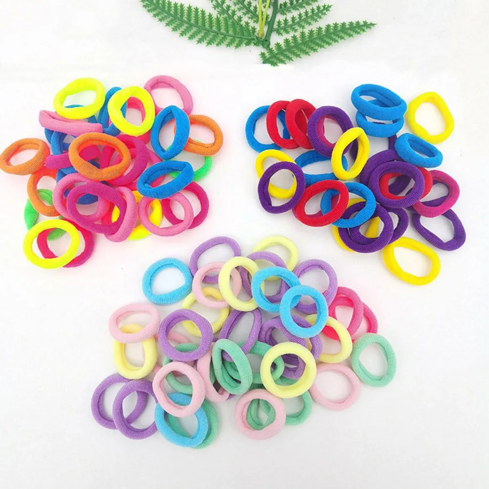 

Baby Girl Children Headbands Kid Accessories Colorful Candy Color Rubber Band Elastic Hair Tie Nylon Girl Scrunchie Hair Rope