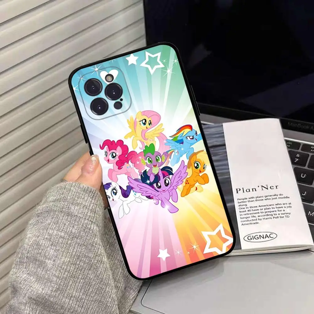 Чехол для телефона My L-Little P-Pony силиконовый мягкий чехол iphone 15 14 13 12 11 Pro Mini XS MAX 8 7 6 Plus
