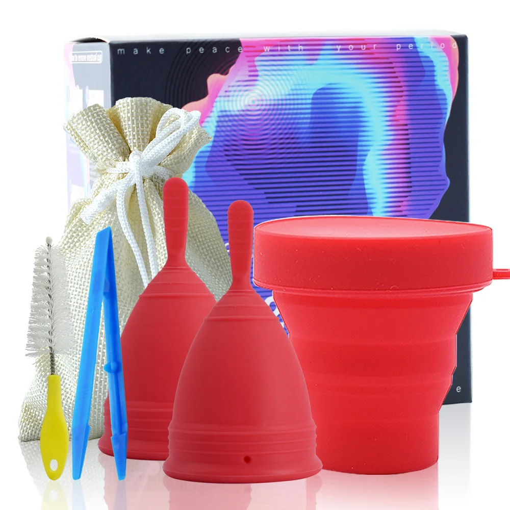 

SPEQUIX Medical Silicone Menstrual Cup Feminine Hygiene Coppetta Mestruale менструальная чаша Period Cup With Sterilizer