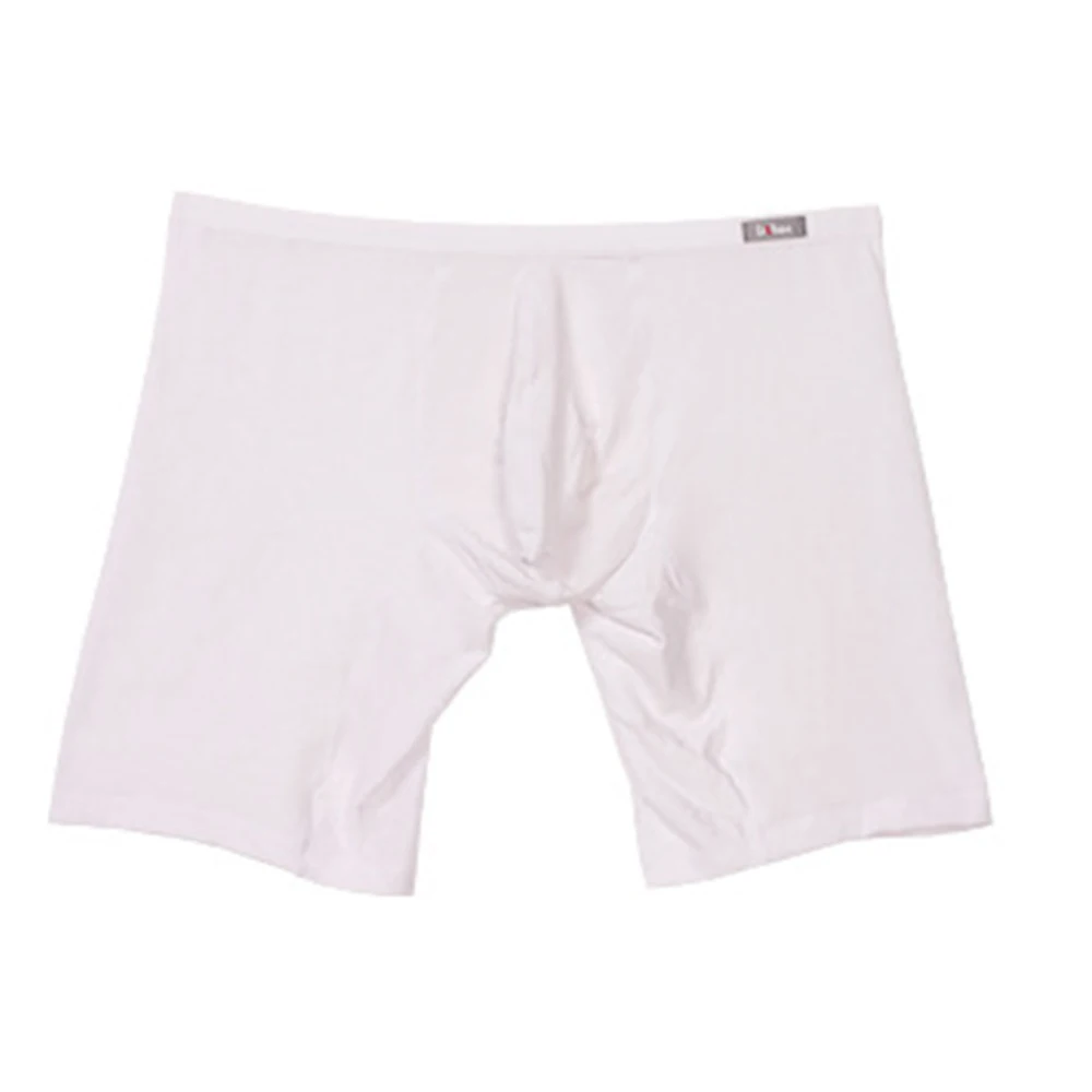 

Mens Modal Underwear Sexy Bulge Pouch Boxers Peni Sheath Shorts Briefs Middle Long Trunk Silm Fit Elastic Sport Shorts For Male