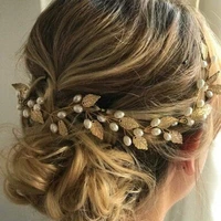 elegant pearl rhinestone women headband wedding hair accessories for women bride tiara headband hair jewelry hairband