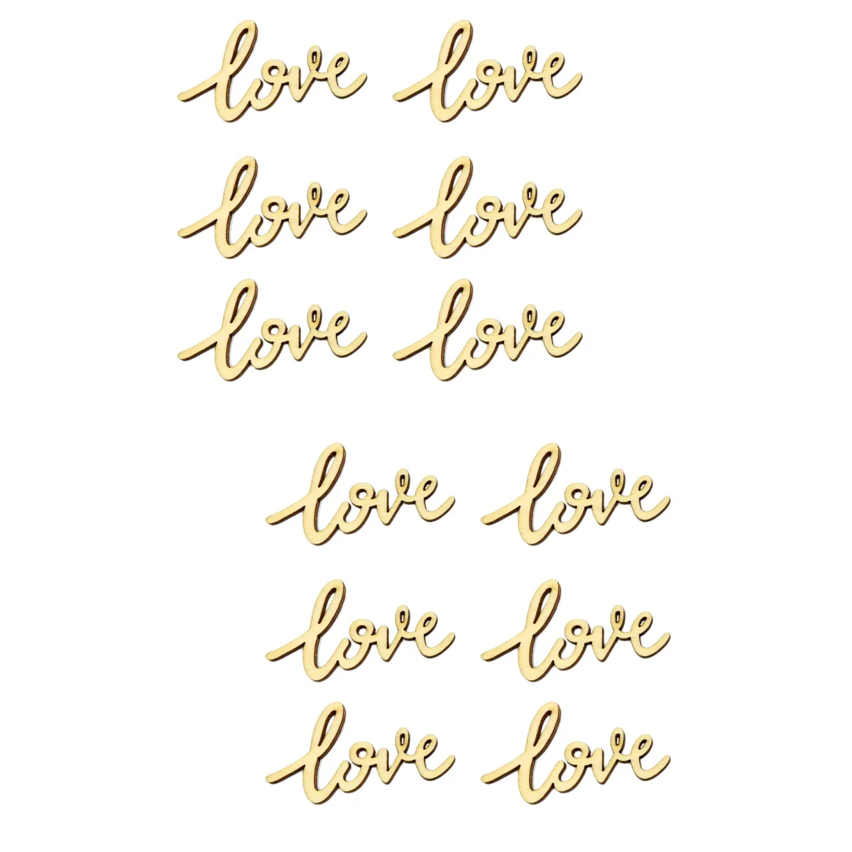 

Wood Unfinished Diy Love Cutout Wooden Pieces Crafts Letters Cutouts Ornaments Decor Chips Wedding Embellishments Sign Words