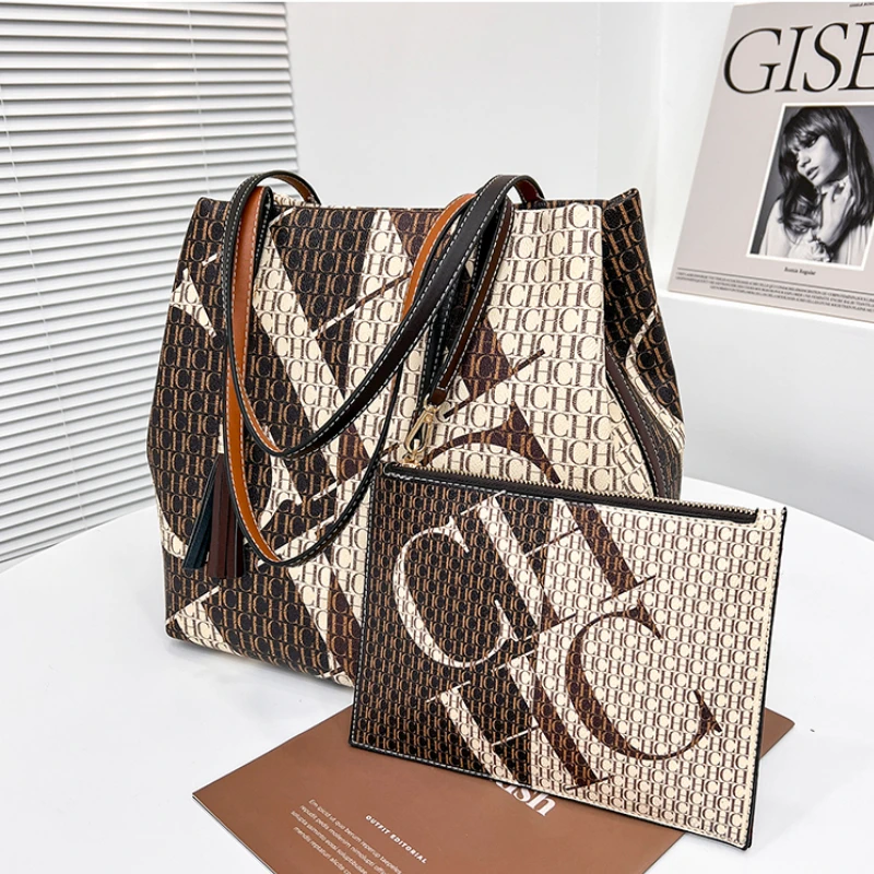 

Luxury Brand Ladies Tote Bag Large Printed Letters Bag Self Design Hand Bags 2023 New Famous Designer Purses with Clutch Gg Cc