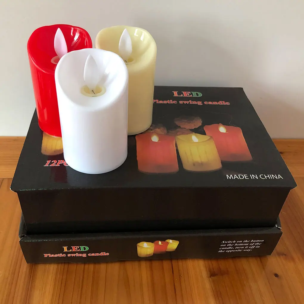 

Светодиодная свеча беспламенный электрический пластиковый чайный светильник для свадебной вечеринки домашний Рождественский Декор товар...