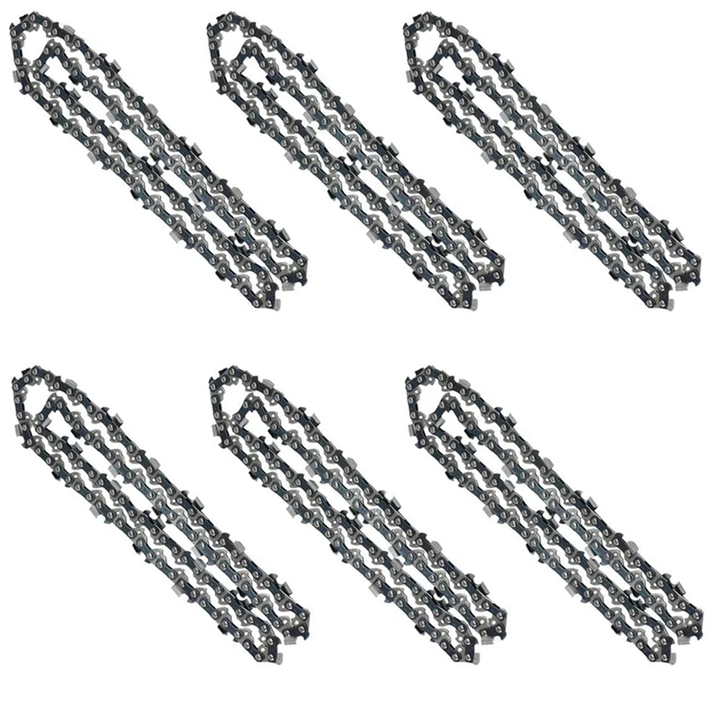 

6Pcs/Set Chain Saw Spare Part Pitch 3/8Inch Drive Links 50DL Replacement Chain Blade Accessories For STIHL 017
