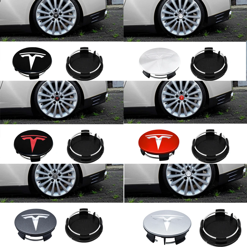 

4 шт., колпачки для эмблемы Tesla MODEL 3 S X, 56 мм