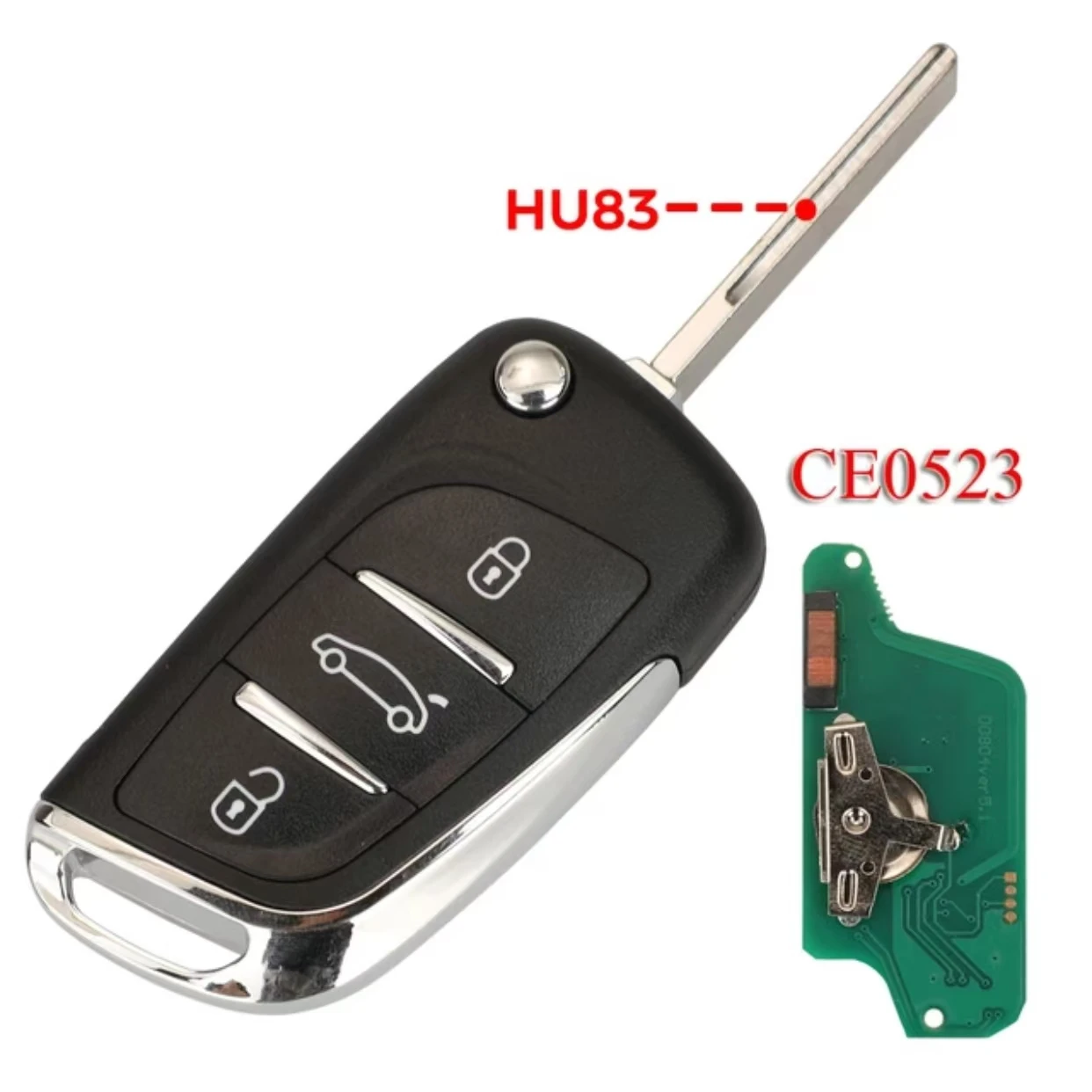 

Jingxin модифицированный откидной дистанционный автомобильный ключ ASK/FSK 433 МГц ID46 для Peugeot 207 308 307 407 607 807 для Citroen C2 C3 C4 CE 0523car ключ