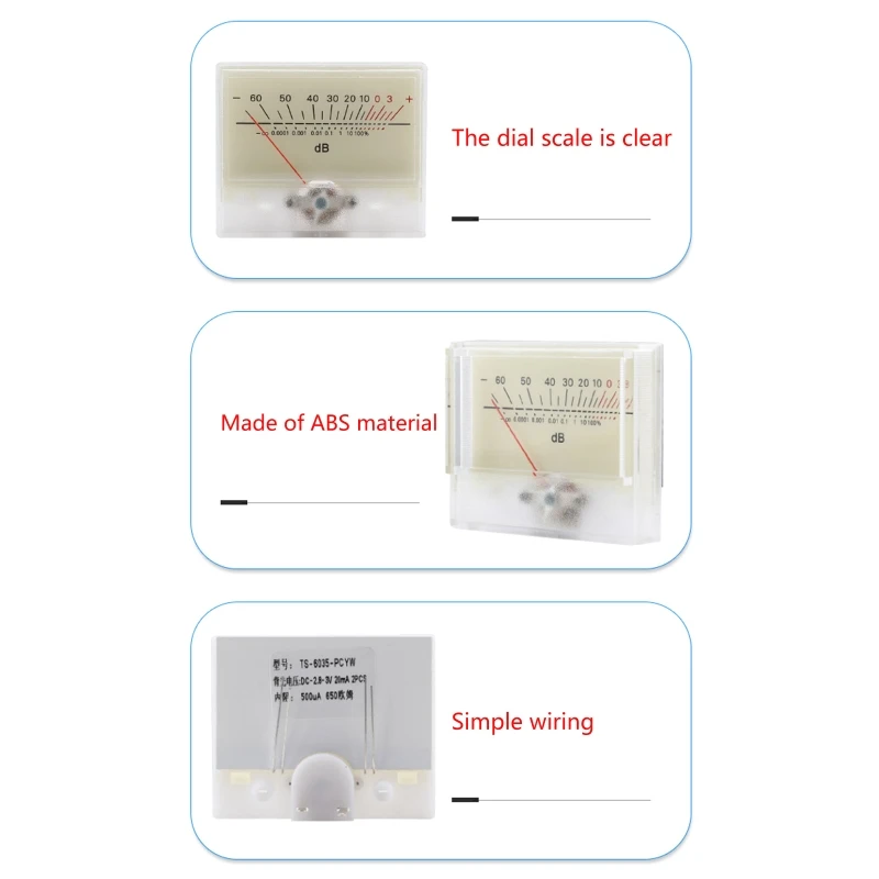 Маленький измеритель уровня громкости с белой подсветкой дБ для студии