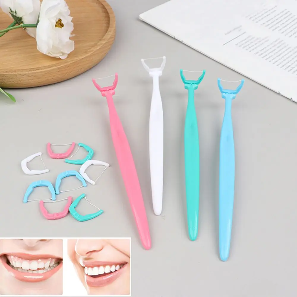 

tartar Oral Cleaning Care Tooth Clean Avoid embarrassment Toothpicks Disposable Floss Thread Teeth Stick Dental Flosser Picks