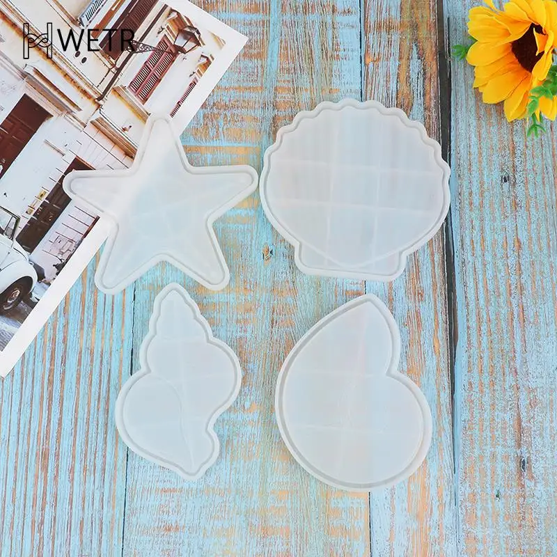 

Shell Conch Tray Epoxy Resin Mold Serving Board Plate Silicone Mould DIY Crafts