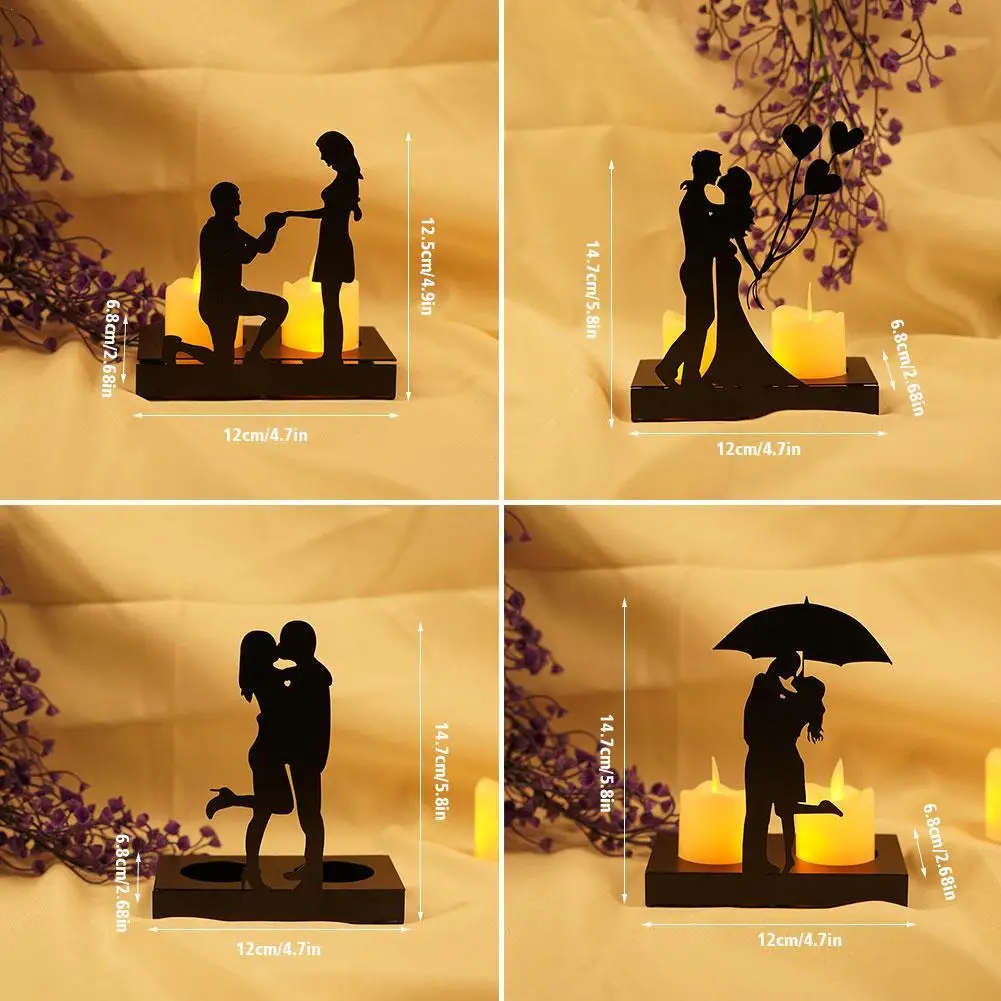 

2023 Mr & Mrs Wedding Party Stand Iron Couple Candle Holder Proposal Decoration Valentine Days Gift For Dinner Wedding Party