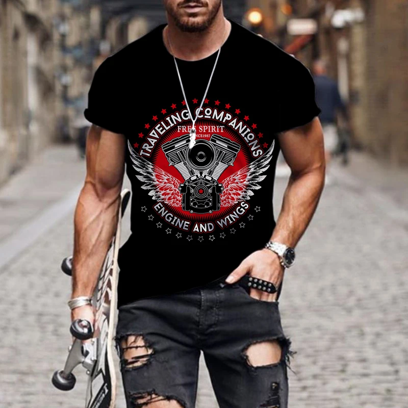 

Мужская футболка с коротким рукавом, с 3D-принтом