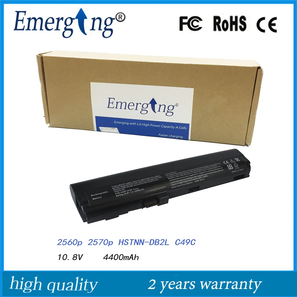 10,8 В Новый аккумулятор для ноутбука HP EliteBook 2560p 2570p HSTNN-DB2L C49C SX06XL SX06 HSTNN-DB2M