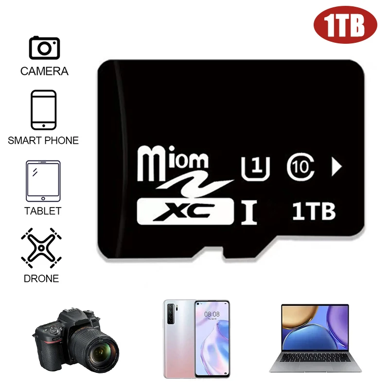 

Мини TF SD карта памяти 1 ТБ высокоскоростная флэш-карта TF SD карта флэш-карта для камеры телефона планшета 64 Гб расширения до 1024 ГБ