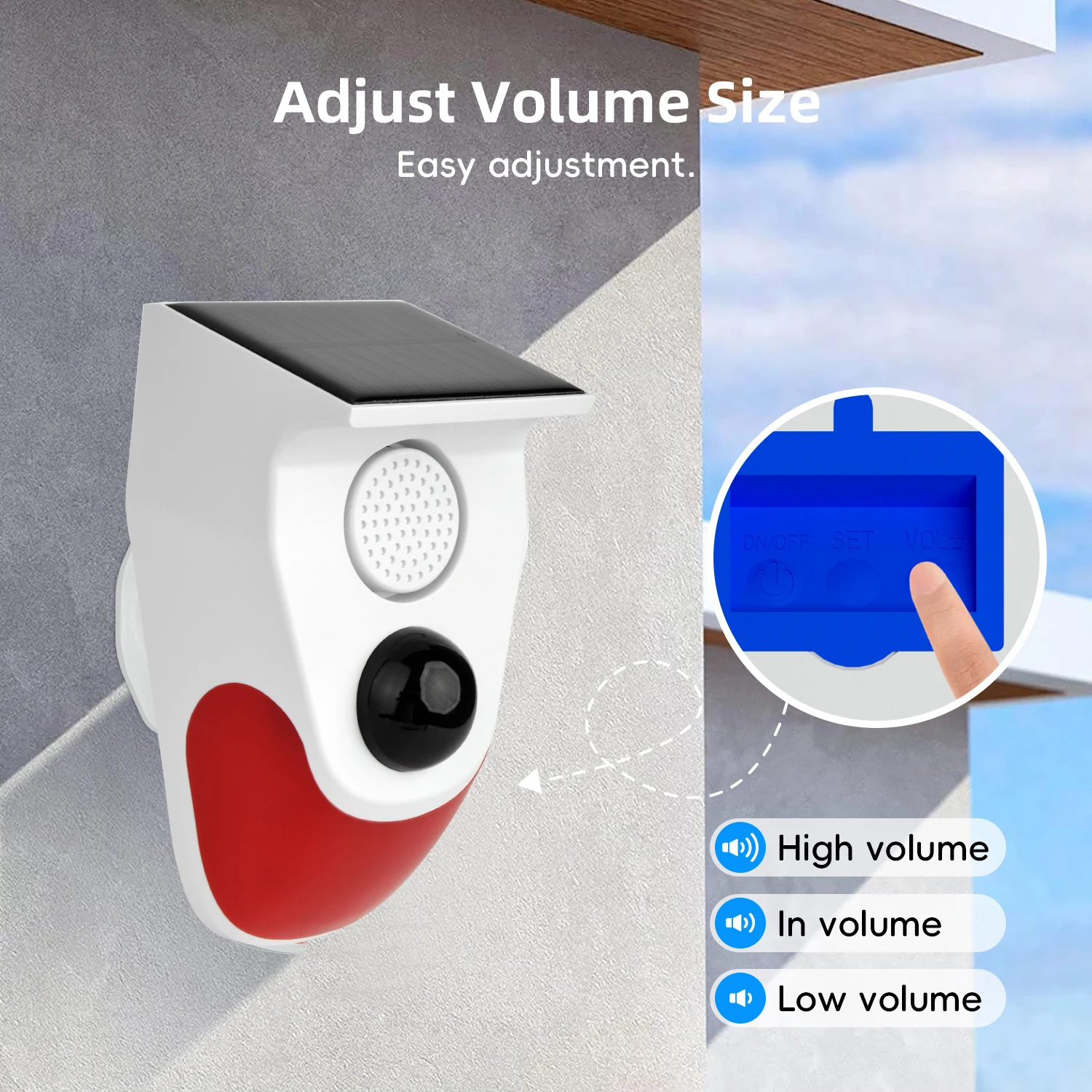 Наружный Датчик Движения На Солнечной Энергии Детектор Сигнализации С Внешней