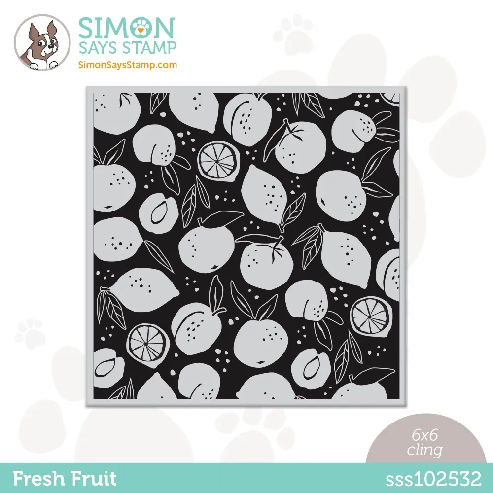 

June 2022 New Fresh Fruit Background Clear Stamps for Scrapbooking Paper Making Without Cutting Dies Embossing Frame Card Craft