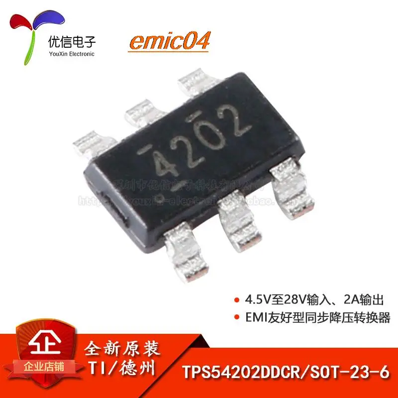 

5 шт., Оригинальные запасные части TPS54202DDCR SOT-23-6