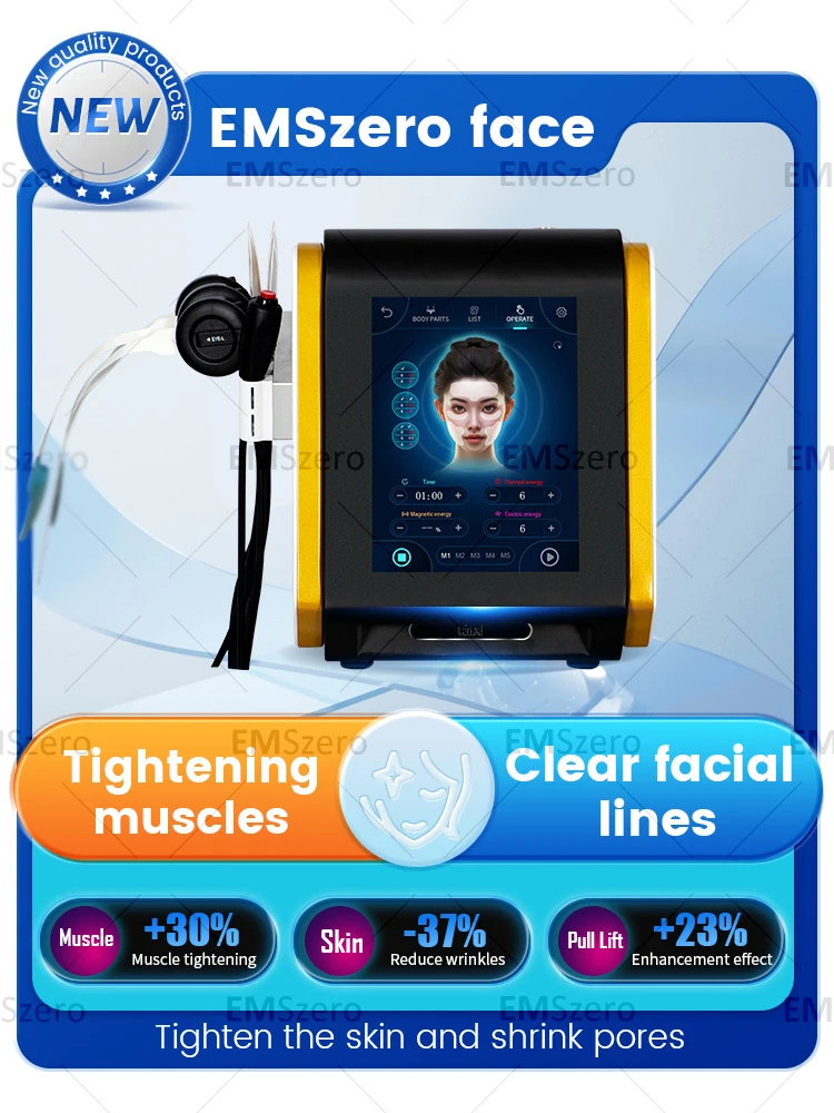 Фото Профессиональная электростимуляция лица Emrf Face Ems RF машина для подтяжки лица PEFACE Sculpt подушечки для лица массажер устройство №1