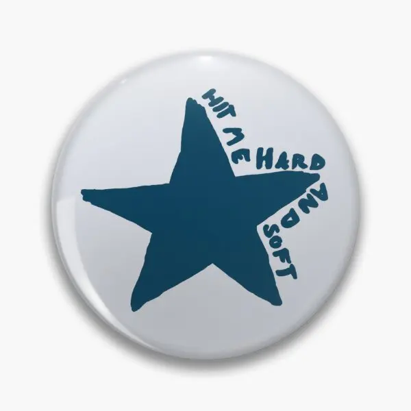Hit Me Hard And Soft Star Мягкая пуговица Булавка Подарок Металлический Забавный