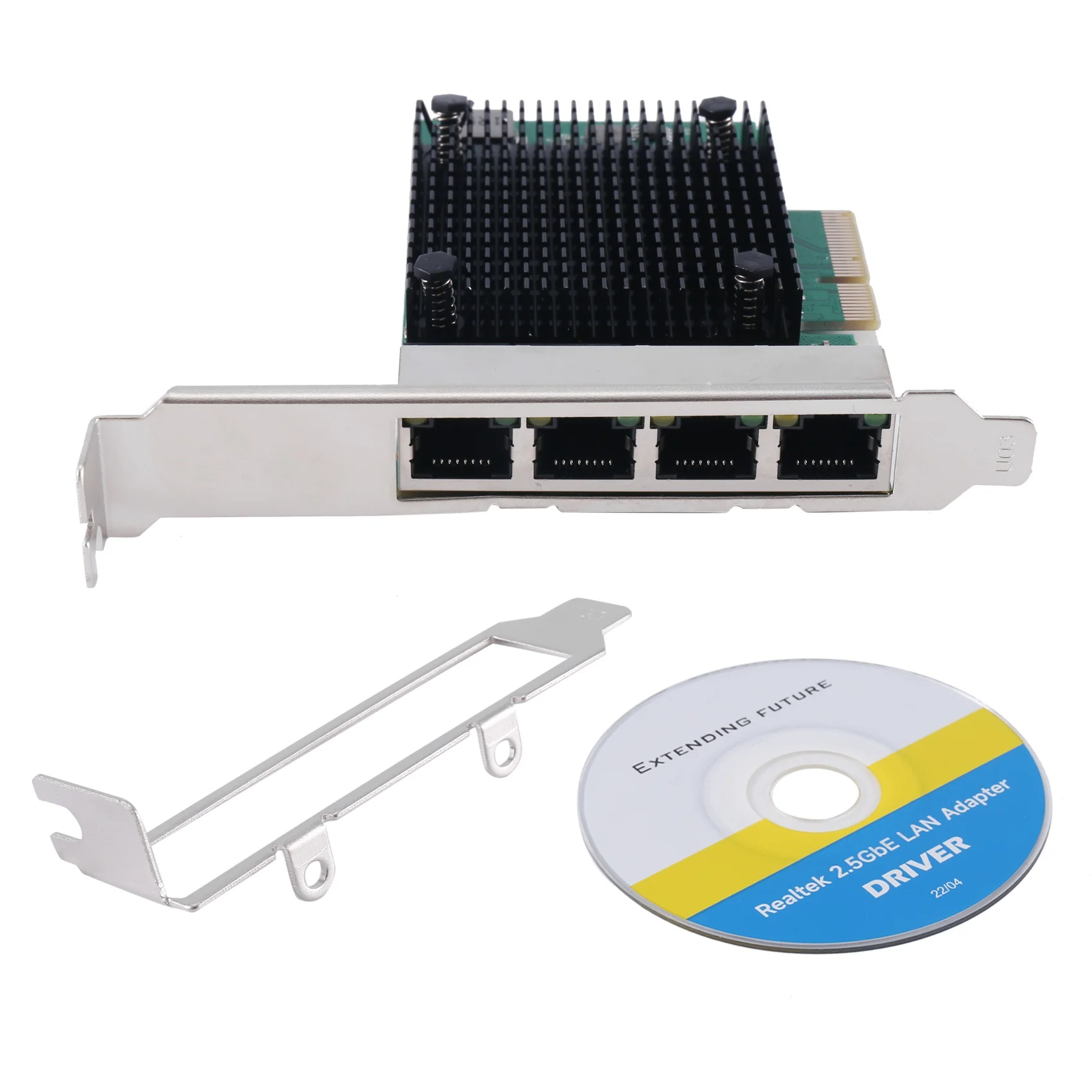 Гигабитная сетевая карта PCIE X4 2 5 ГБ RTL8125B 4-портовая Ethernet Сетевая настольного