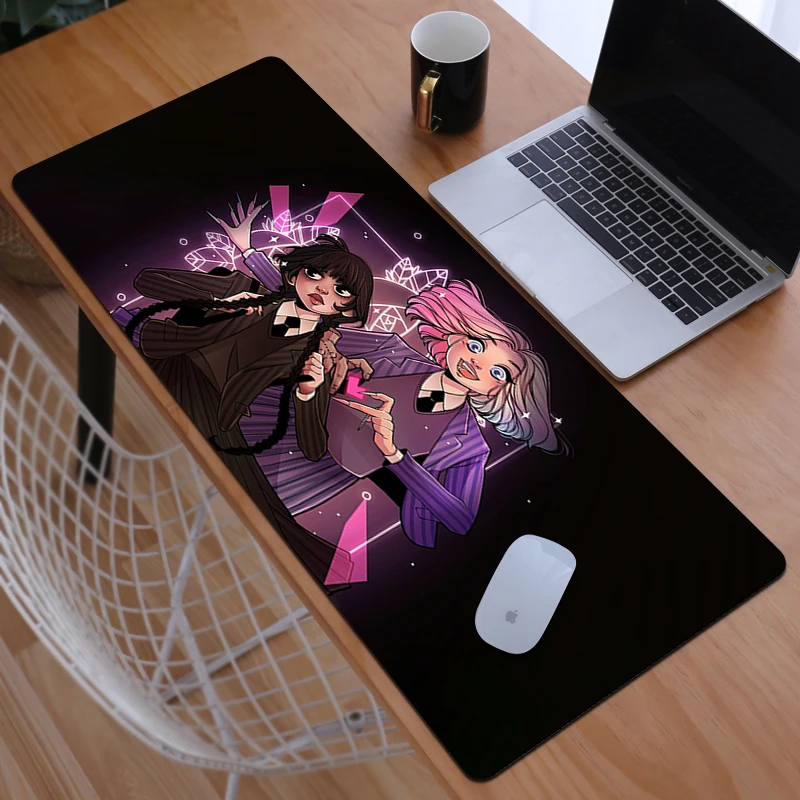 

Mouse Carpet Wednesday Addams Gaming Pad Gamer Keyboard Pc Cabinet Games Computer Desks Desk Mat Office Accessories Mousepad Xxl